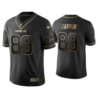 Men Dallas Cowboys #89 Golden Edition Vapor Limited Blake Jarwin Black Jersey