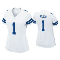 Women Dallas Cowboys #1 Cedrick Wilson White Game Jersey Women Dallas Cowboys #1 Cedrick Wilson White Game Jersey