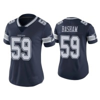 Women Dallas Cowboys #59 Vapor Limited Tarell Basham Navy Jersey Women Dallas Cowboys #59 Vapor Limited Tarell Basham Navy Jersey