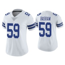 Women Dallas Cowboys #59 Vapor Limited Tarell Basham White Jersey Women Dallas Cowboys #59 Vapor Limited Tarell Basham White Jersey