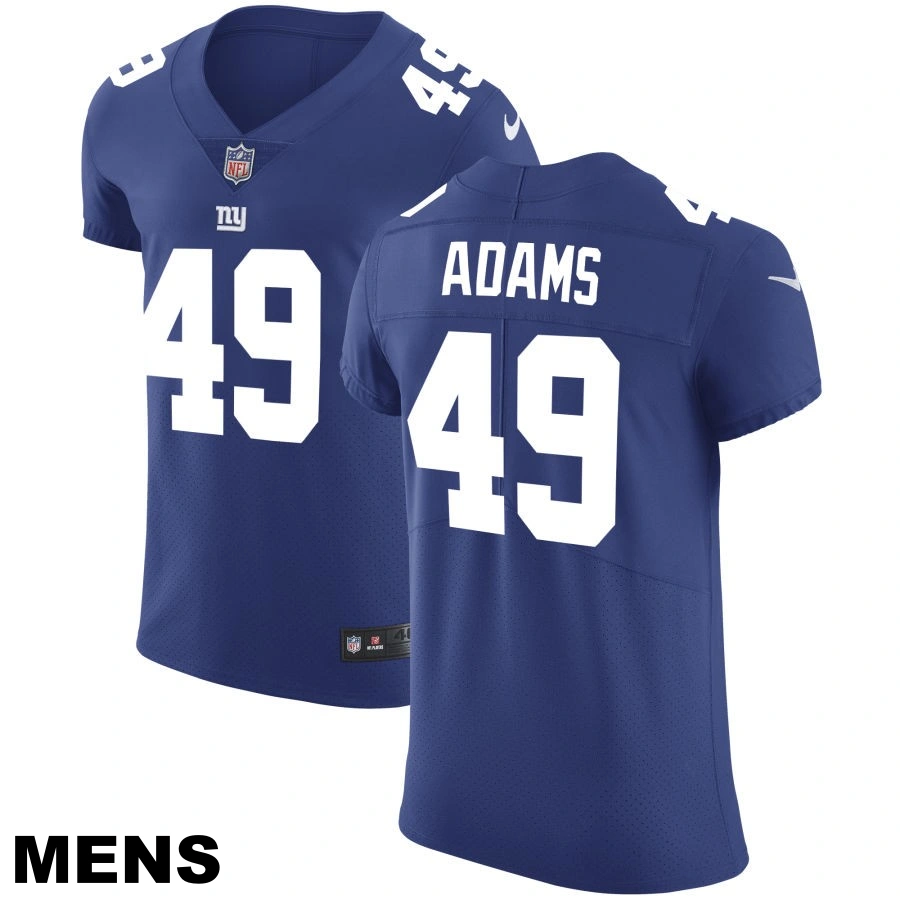Men's New York Giants #49 Matthew Adams Royal Vapor Untouchable Elite Jersey Men's New York Giants #49 Matthew Adams Royal Vapor Untouchable Elite Jersey