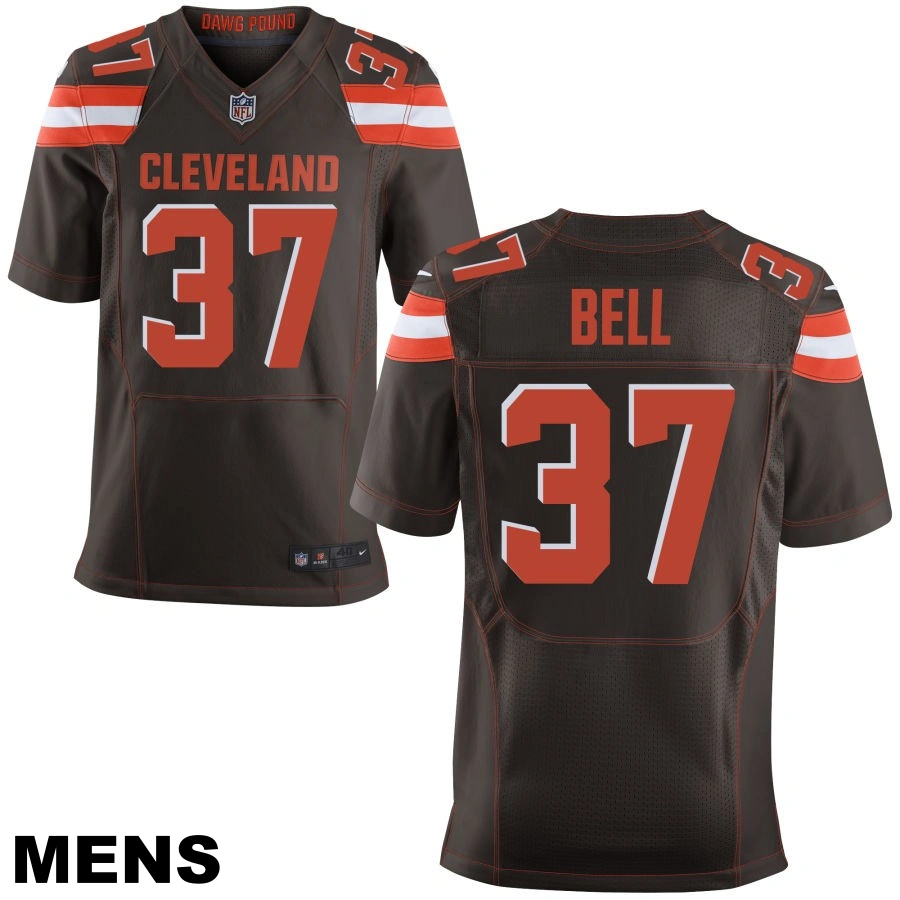 Men's Cleveland Browns #37 D'Anthony Bell Brown Elite Jersey