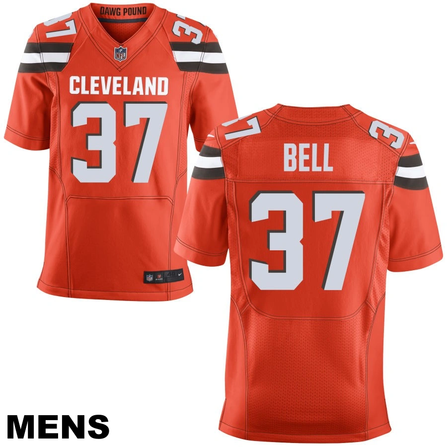 Men's Cleveland Browns #37 D'Anthony Bell Orange Alternate Elite Jersey