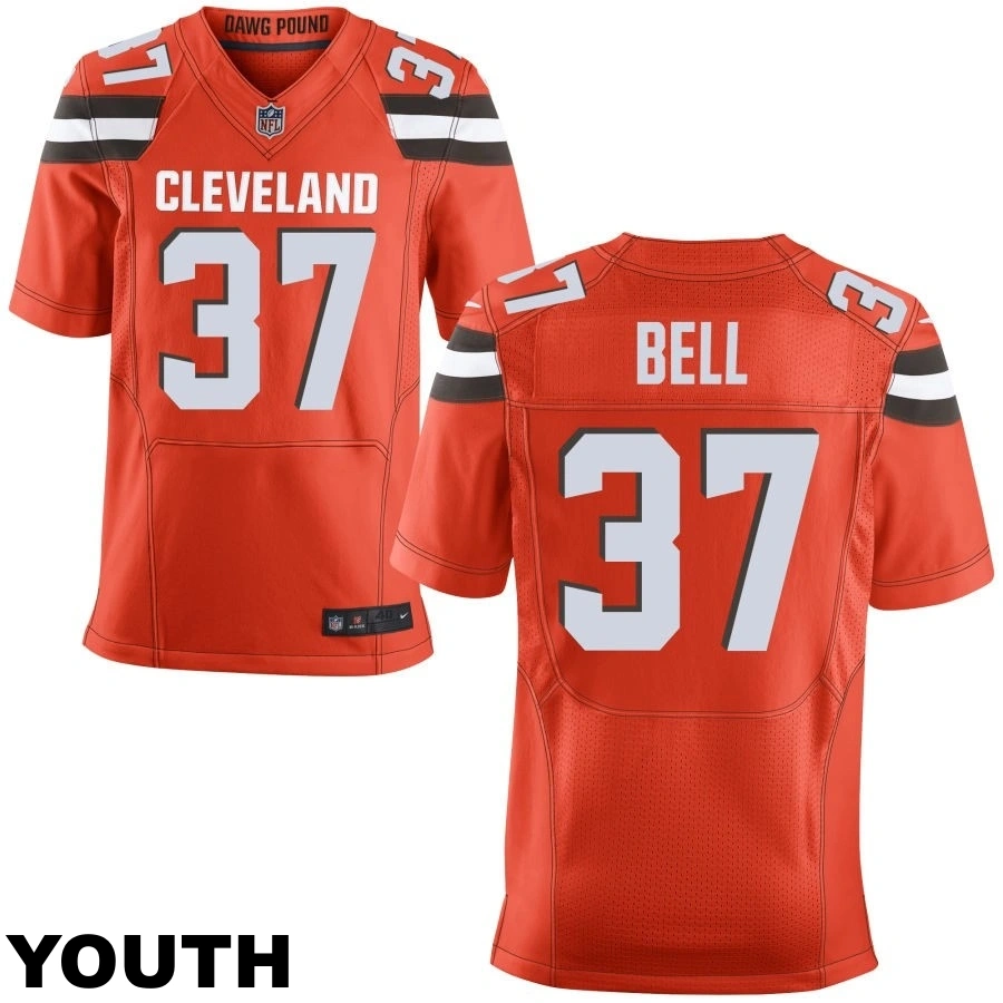 Youth Cleveland Browns #37 D'Anthony Bell Orange Alternate Elite Jersey