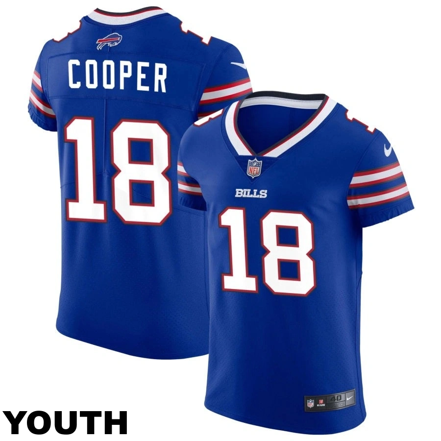 Youth Buffalo Bills #18 Amari Cooper Royal Vapor Elite Jersey Youth Buffalo Bills #18 Amari Cooper Royal Vapor Elite Jersey