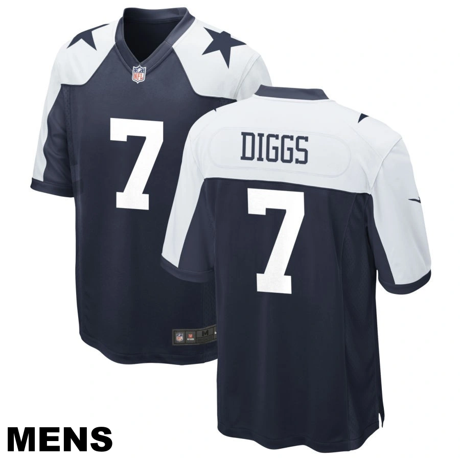 Men's Dallas Cowboys #7 Trevon Diggs Navy Alternate Game Jersey Men's Dallas Cowboys #7 Trevon Diggs Navy Alternate Game Jersey