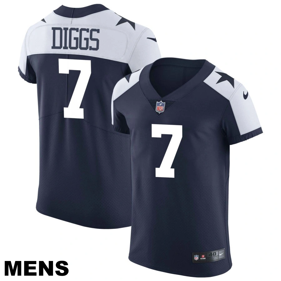 Men's Dallas Cowboys #7 Trevon Diggs Navy Alternate Vapor Elite Jersey Men's Dallas Cowboys #7 Trevon Diggs Navy Alternate Vapor Elite Jersey