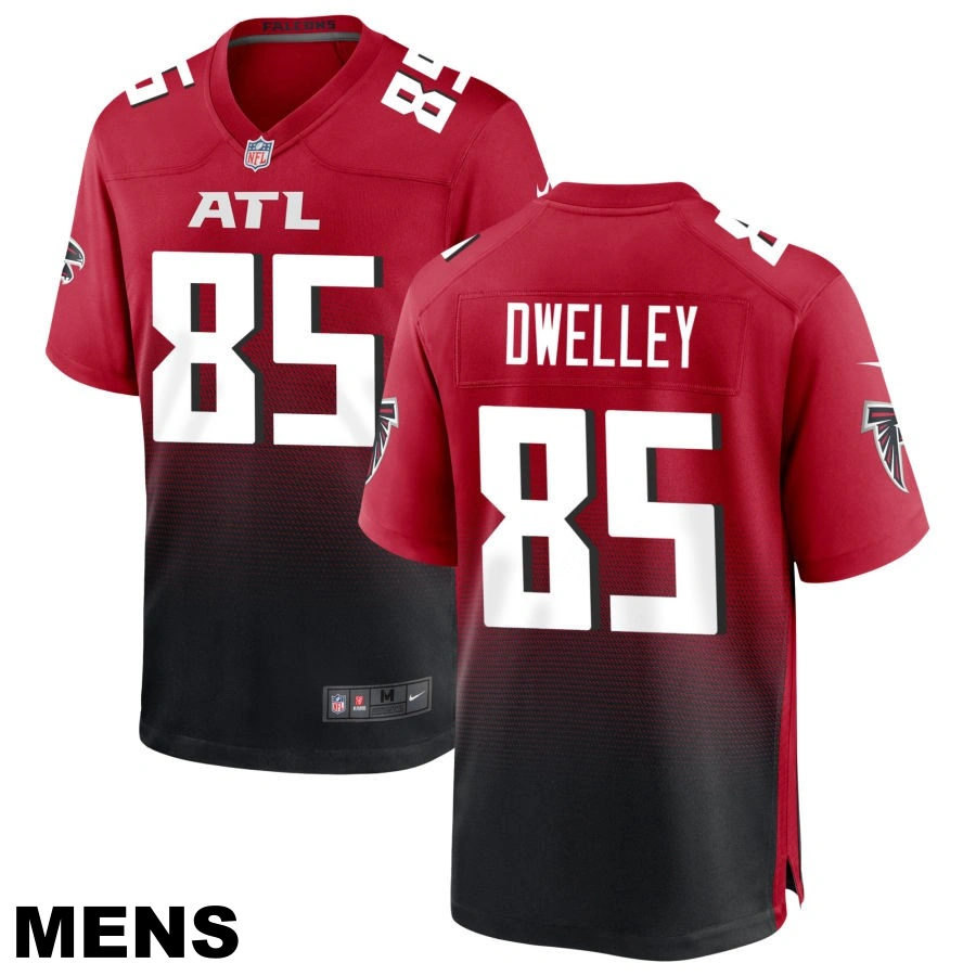 Men's Atlanta Falcons #85 Ross Dwelley Red Alternate Game Jersey