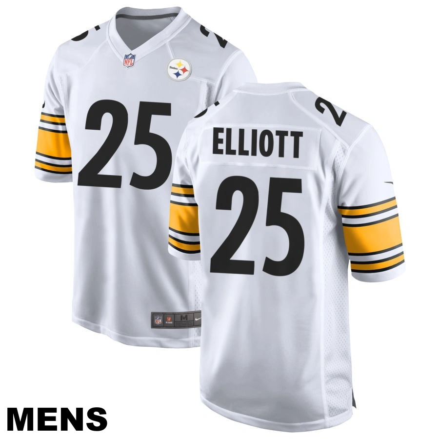 Men's Pittsburgh Steelers #25 DeShon Elliott White Game Jersey