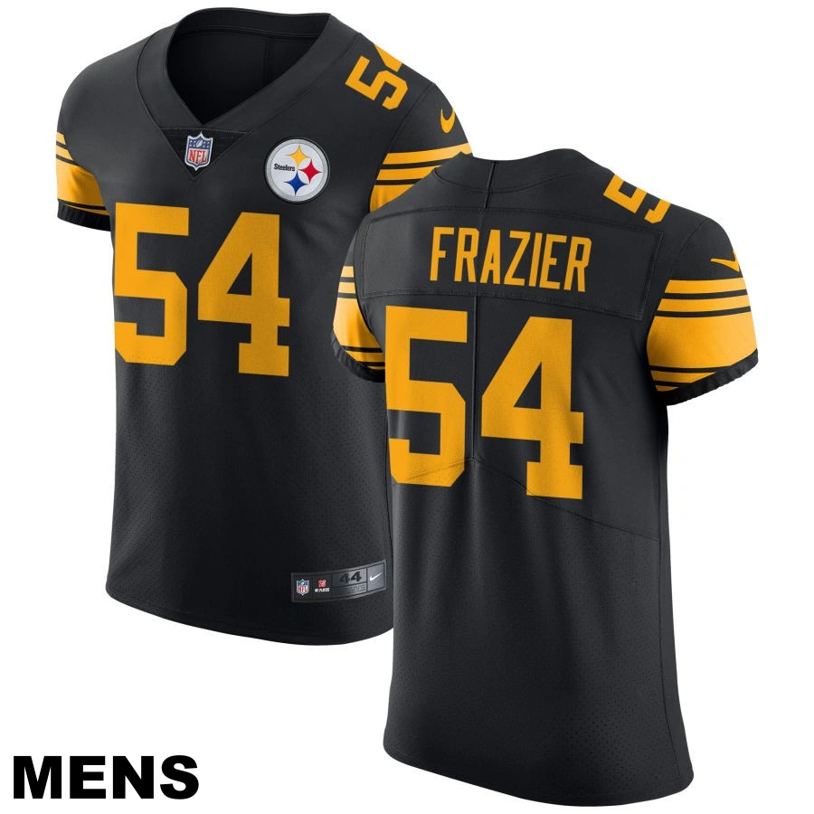 Men's Pittsburgh Steelers #54 Zach Frazier Black Vapor Untouchable Elite Color Rush Jersey