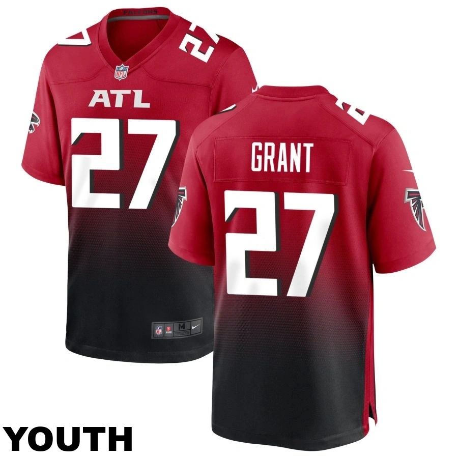 Youth Atlanta Falcons #27 Richie Grant Red Alternate Game Jersey