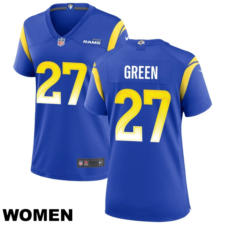 Women's #27 A.J. Green Los Angeles Rams Royal Game Jersey