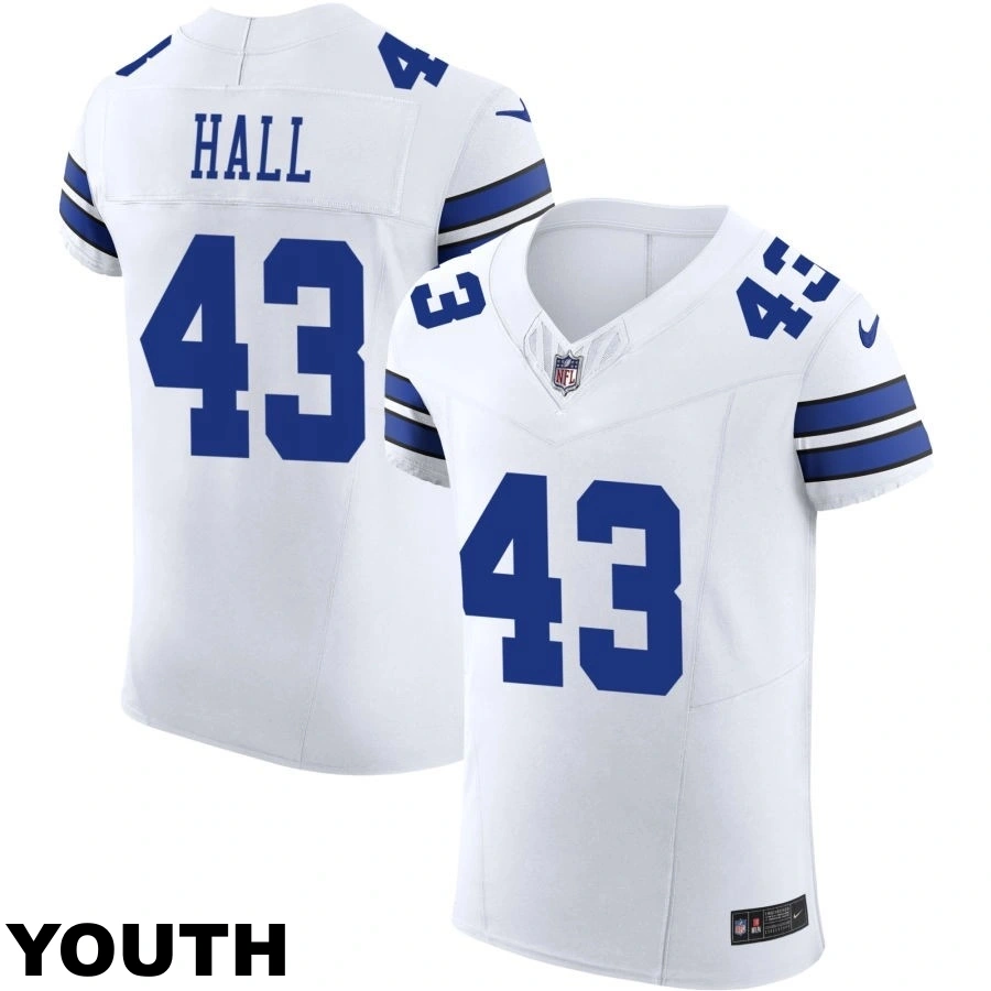Youth Dallas Cowboys #43 Kemon Hall White Vapor F.U.S.E. Elite Jersey Youth Dallas Cowboys #43 Kemon Hall White Vapor F.U.S.E. Elite Jersey