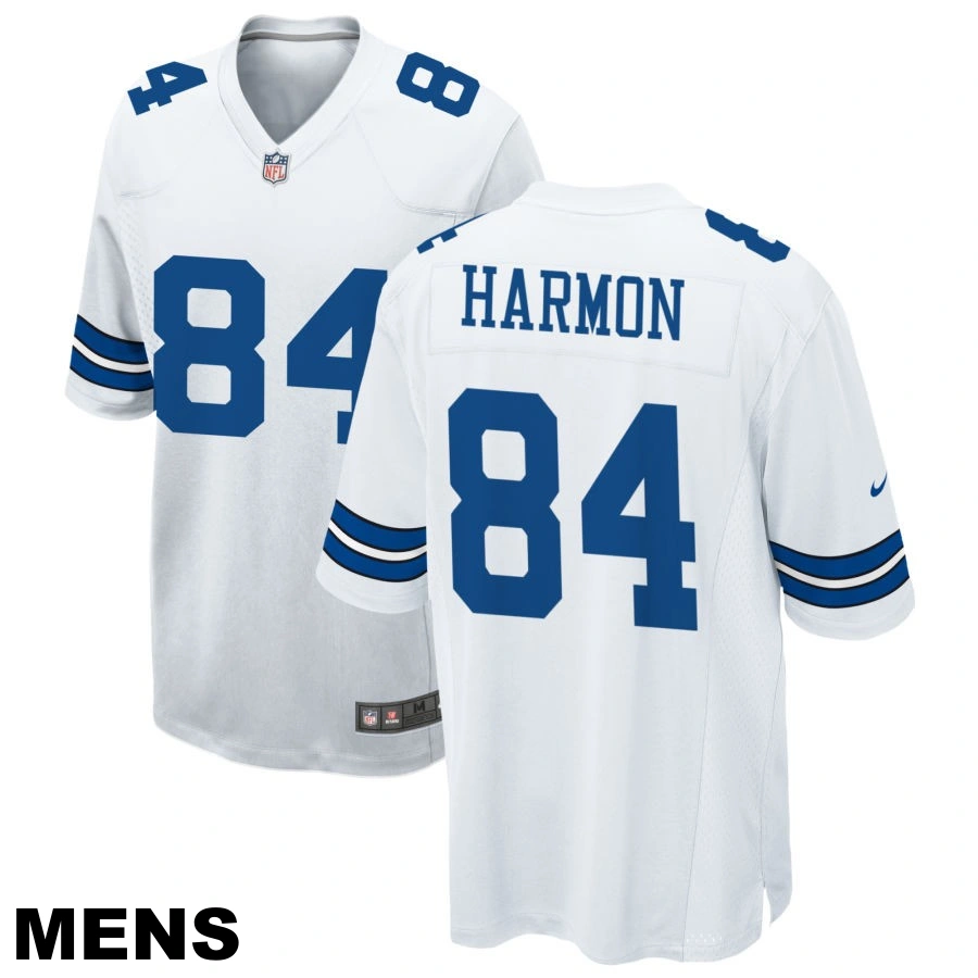 Men's Dallas Cowboys #84 Kelvin Harmon White Game Jersey Men's Dallas Cowboys #84 Kelvin Harmon White Game Jersey