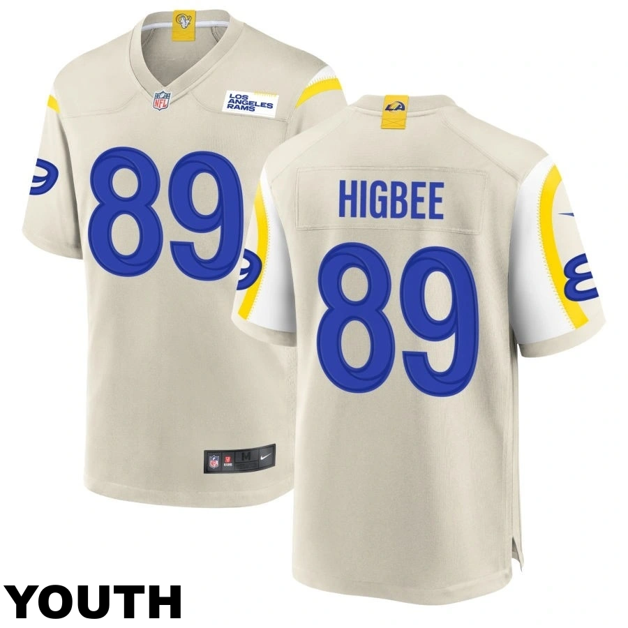 Youth #89 Tyler Higbee Los Angeles Rams Bone Game Jersey Youth #89 Tyler Higbee Los Angeles Rams Bone Game Jersey