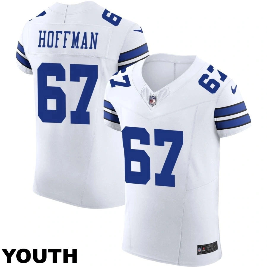Youth Dallas Cowboys #67 Brock Hoffman White Vapor F.U.S.E. Elite Jersey Youth Dallas Cowboys #67 Brock Hoffman White Vapor F.U.S.E. Elite Jersey