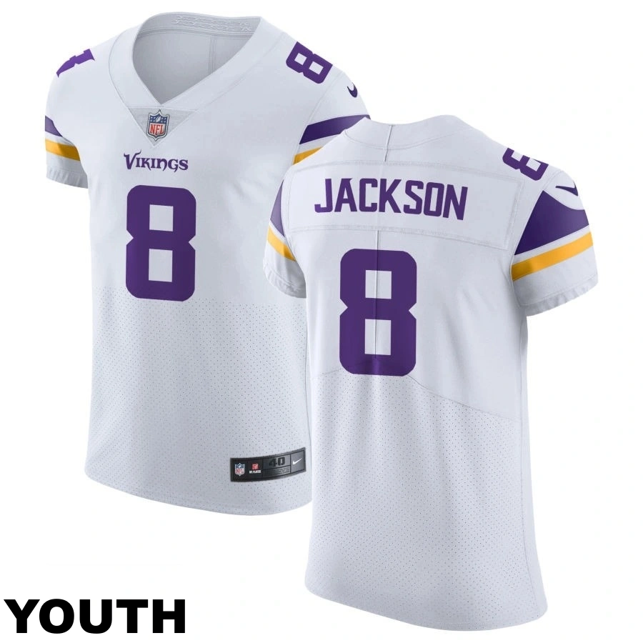 Youth Minnesota Vikings #8 Trishton Jackson White Vapor Untouchable Elite Jersey