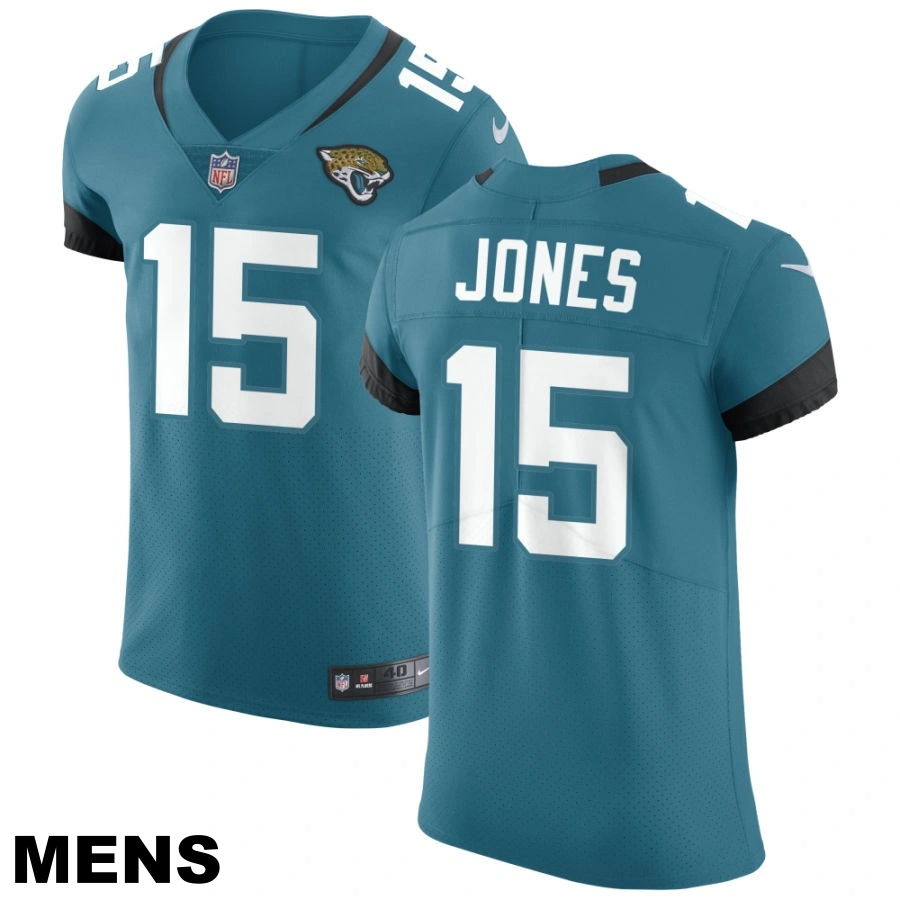 Men's Jacksonville Jaguars #15 Tim Jones Teal Vapor Untouchable Elite Jersey
