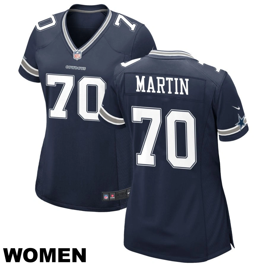 Women's #70 Zack Martin Navy Dallas Cowboys Game Jersey Women's #70 Zack Martin Navy Dallas Cowboys Game Jersey