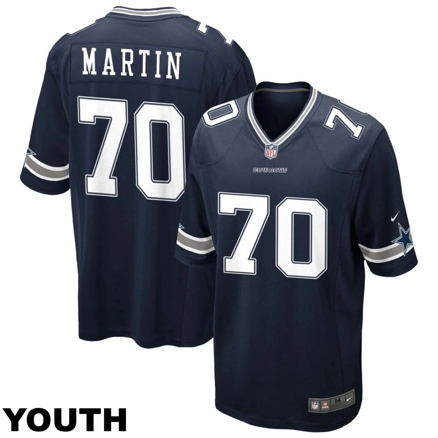 Youth Dallas Cowboys #70 Zack Martin Navy Game Jersey Youth Dallas Cowboys #70 Zack Martin Navy Game Jersey