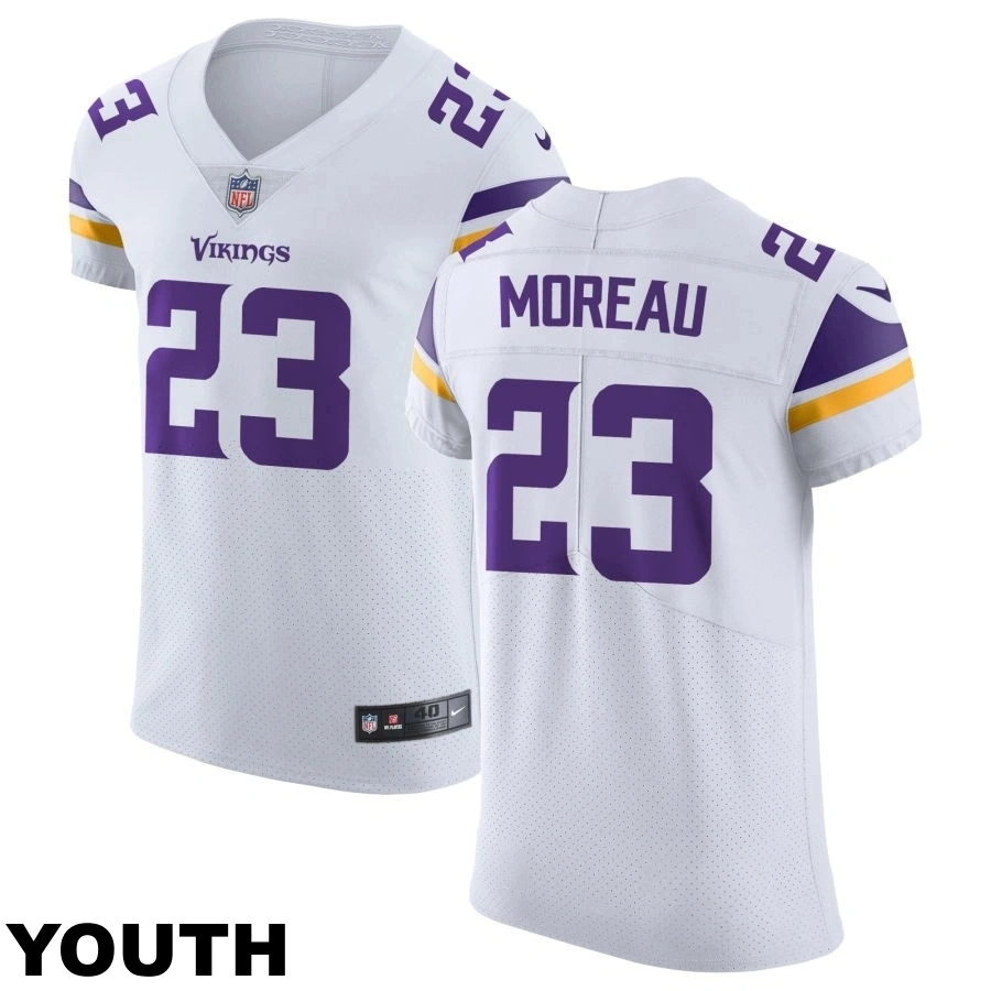Youth Minnesota Vikings #23 Fabian Moreau White Vapor Untouchable Elite Jersey Youth Minnesota Vikings #23 Fabian Moreau White Vapor Untouchable Elite Jersey