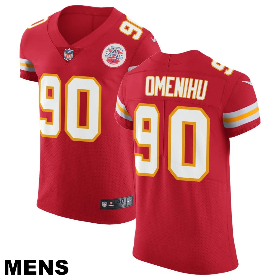 Men's Kansas City Chiefs #90 Charles Omenihu Red Vapor Untouchable Elite Jersey