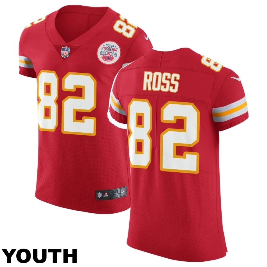 Youth Kansas City Chiefs #82 Justyn Ross Red Vapor Untouchable Elite Jersey