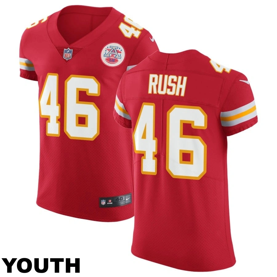 Youth Kansas City Chiefs #46 Darius Rush Red Vapor Untouchable Elite Jersey