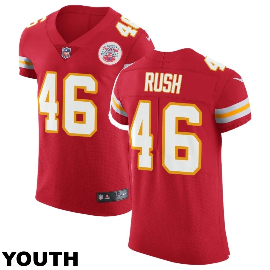 Youth Kansas City Chiefs #46 Darius Rush Red Vapor Untouchable Elite Jersey