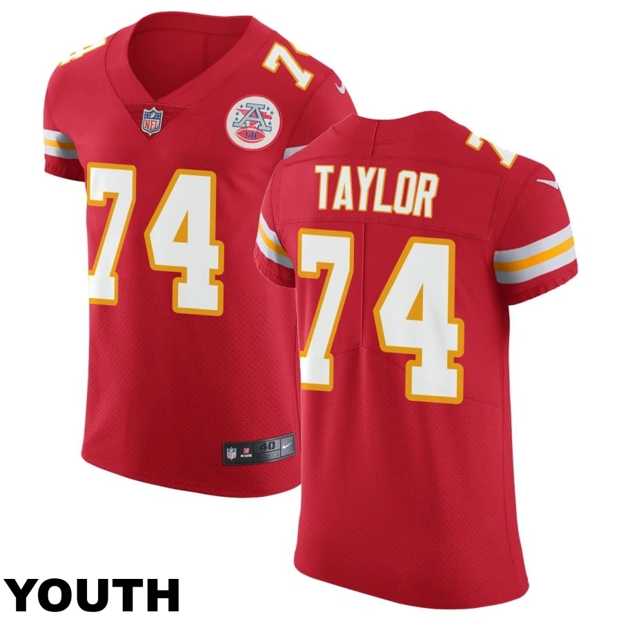 Youth Kansas City Chiefs #74 Jawaan Taylor Red Vapor Untouchable Elite Jersey